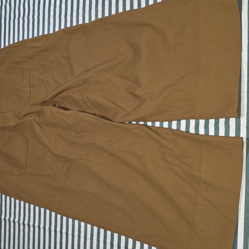 SPANXsupersmooth™ Stretch Twill Cropped Wide Leg Pant In Flax - Picture 9 of 11